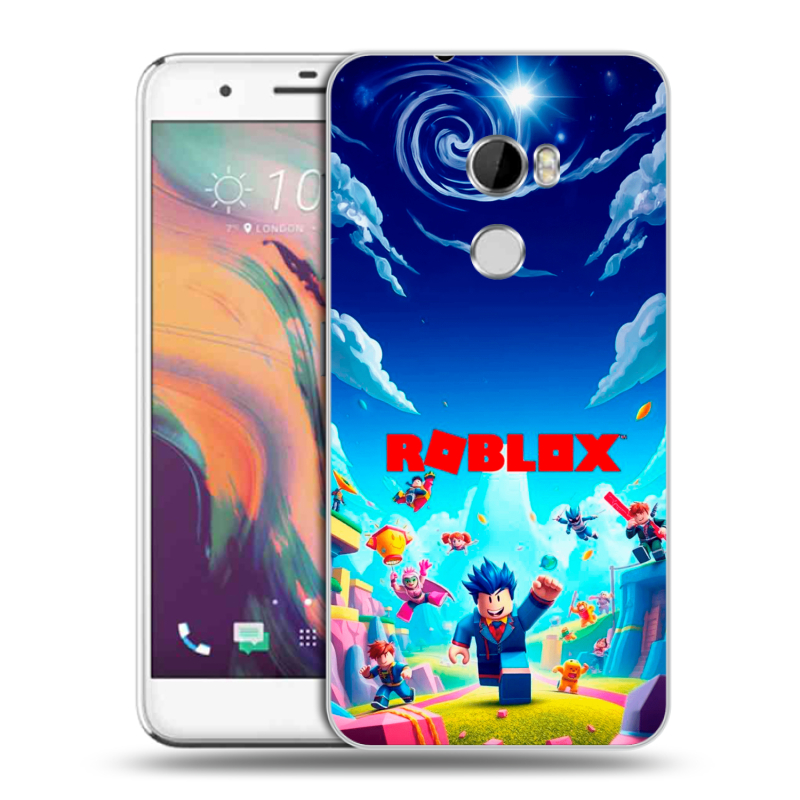 Силиконовый чехол на HTC One X10 с принтом Roblox Роблокс Силиконовый чехол на HTC One X10 с принтом Roblox Роблокс