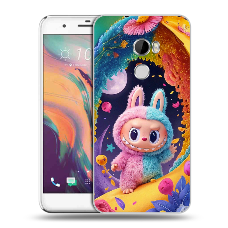 Силиконовый чехол на HTC One X10 с принтом Labubu Лабубу Силиконовый чехол на HTC One X10 с принтом Labubu Лабубу