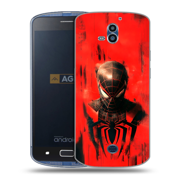 Силиконовый чехол на AGM X1 с принтом человек паук spiderman