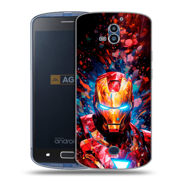 Силиконовый чехол на AGM X1 с принтом Железный человек Ironman Силиконовый чехол на AGM X1 с принтом Железный человек Ironman