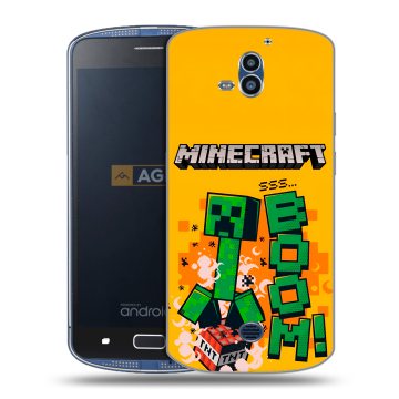 Силиконовый чехол на AGM X1 с принтом Майнкрафт Minecraft Силиконовый чехол на AGM X1 с принтом Майнкрафт Minecraft