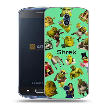 Силиконовый чехол на AGM X1 с принтом Шрек Shrek