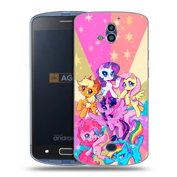 Силиконовый чехол на AGM X1 с принтом My little pony Дружба чудо