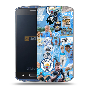 Силиконовый чехол на AGM X1 с принтом Man City Манчестер Сити