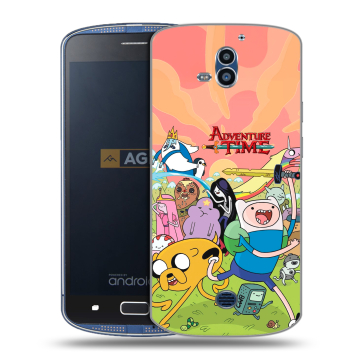Силиконовый чехол на AGM X1 с принтом Adventure time Время приключений
