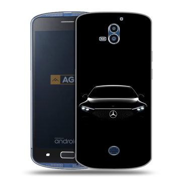 Силиконовый чехол на AGM X1 с принтом Mercedes Мерседес