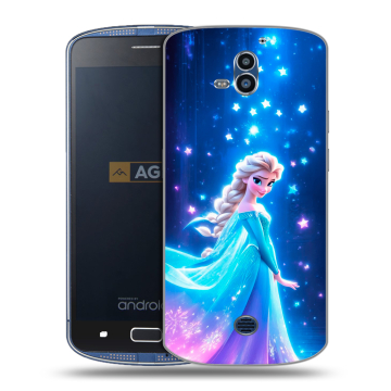 Силиконовый чехол на AGM X1 с принтом Холодное сердце Frozen