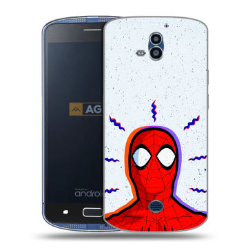 Силиконовый чехол на AGM X1 с принтом Spiderman Человек паук