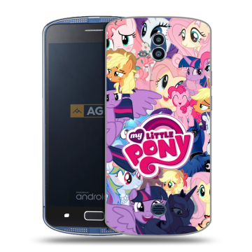 Силиконовый чехол на AGM X1 с принтом My little pony Дружба чудо