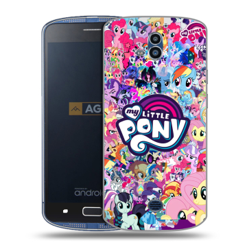 Силиконовый чехол на AGM X1 с принтом My little pony Дружба чудо