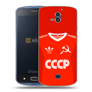 Силиконовый чехол на AGM X1 с принтом Флаг Герб СССР