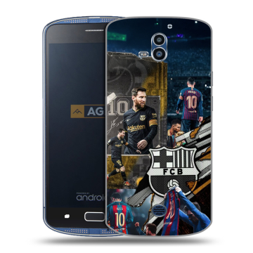 Силиконовый чехол на AGM X1 с принтом Messi Barcelona