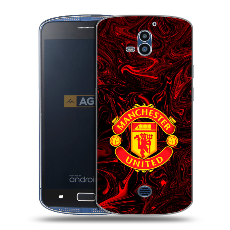 Силиконовый чехол на AGM X1 с принтом Manchester United Силиконовый чехол на AGM X1 с принтом Manchester United