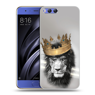 Силиконовый чехол на Xiaomi Mi6 с принтом Лев с короной Силиконовый чехол на Xiaomi Mi6 с принтом Лев с короной