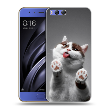 Силиконовый чехол на Xiaomi Mi6 с принтом Коты Силиконовый чехол на Xiaomi Mi6 с принтом Коты