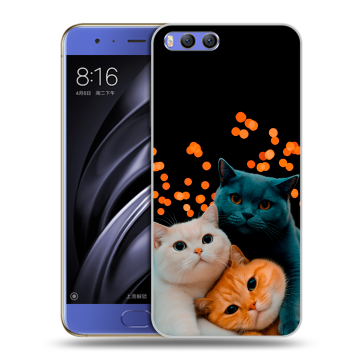 Силиконовый чехол на Xiaomi Mi6 с принтом Кошки Силиконовый чехол на Xiaomi Mi6 с принтом Кошки