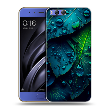 Силиконовый чехол на Xiaomi Mi6 с принтом Листья Силиконовый чехол на Xiaomi Mi6 с принтом Листья