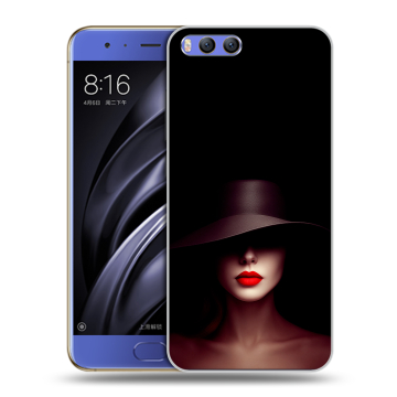 Силиконовый чехол на Xiaomi Mi6 с принтом Девушка в шляпе