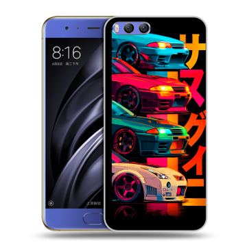 Силиконовый чехол на Xiaomi Mi6 с принтом Гоночные машины Силиконовый чехол на Xiaomi Mi6 с принтом Гоночные машины