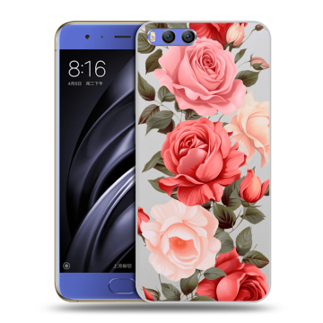 Силиконовый чехол на Xiaomi Mi6 с принтом Розы