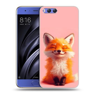 Силиконовый чехол на Xiaomi Mi6 с принтом милая лиса Силиконовый чехол на Xiaomi Mi6 с принтом милая лиса