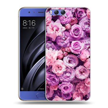 Силиконовый чехол на Xiaomi Mi6 с принтом лавандовые розы
