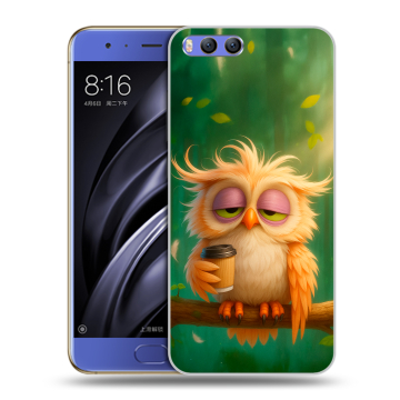 Силиконовый чехол на Xiaomi Mi6 с принтом сова Силиконовый чехол на Xiaomi Mi6 с принтом сова