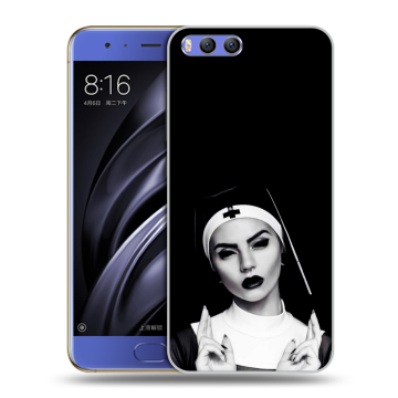 Силиконовый чехол на Xiaomi Mi6 с принтом монашка