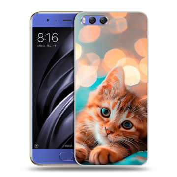 Силиконовый чехол на Xiaomi Mi6 с принтом котик