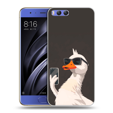 Силиконовый чехол на Xiaomi Mi6 с принтом утка в очках