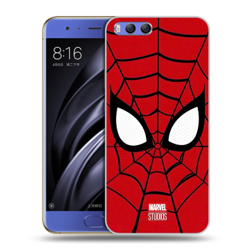 Силиконовый чехол на Xiaomi Mi6 с принтом человек паук spiderman