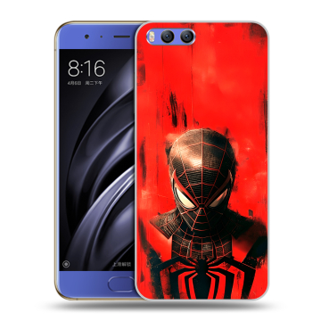 Силиконовый чехол на Xiaomi Mi6 с принтом человек паук spiderman Силиконовый чехол на Xiaomi Mi6 с принтом человек паук spiderman