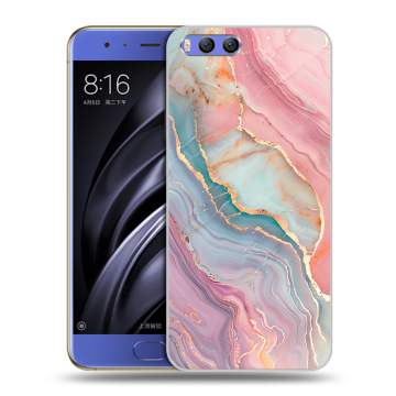 Силиконовый чехол на Xiaomi Mi6 с принтом розовый мрамор Силиконовый чехол на Xiaomi Mi6 с принтом розовый мрамор