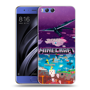 Силиконовый чехол на Xiaomi Mi6 с принтом Майнкрафт Minecraft
