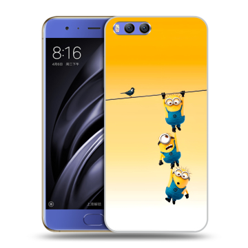 Силиконовый чехол на Xiaomi Mi6 с принтом Миньоны