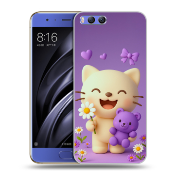 Силиконовый чехол на Xiaomi Mi6 с принтом для девочек