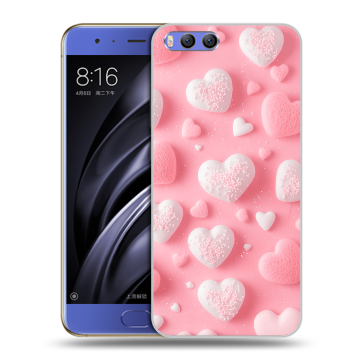 Силиконовый чехол на Xiaomi Mi6 с принтом Сердечки Силиконовый чехол на Xiaomi Mi6 с принтом Сердечки