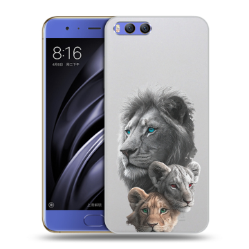 Силиконовый чехол на Xiaomi Mi6 с принтом Львы