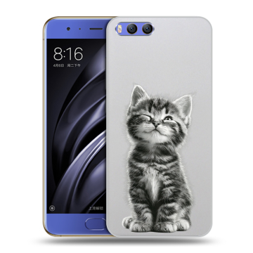 Силиконовый чехол на Xiaomi Mi6 с принтом Котенок