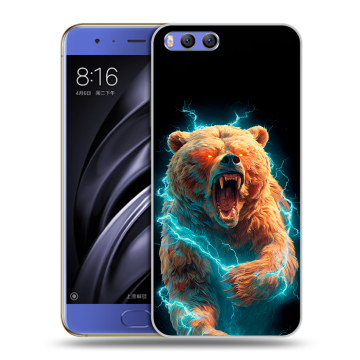 Силиконовый чехол на Xiaomi Mi6 с принтом Медведь