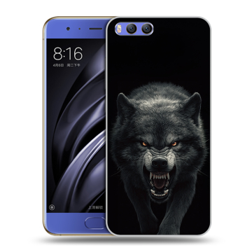 Силиконовый чехол на Xiaomi Mi6 с принтом Волк Силиконовый чехол на Xiaomi Mi6 с принтом Волк