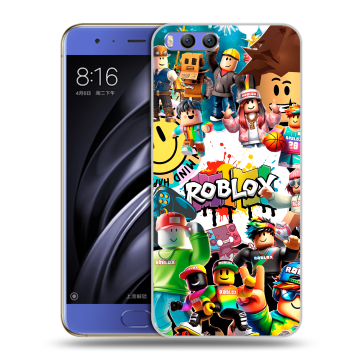 Силиконовый чехол на Xiaomi Mi6 с принтом Roblox Роблокс