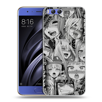 Силиконовый чехол на Xiaomi Mi6 с принтом Ahegao Ахегао Аниме