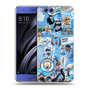 Силиконовый чехол на Xiaomi Mi6 с принтом Man City Манчестер Сити