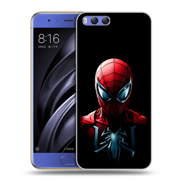 Силиконовый чехол на Xiaomi Mi6 с принтом Spiderman Человек паук Силиконовый чехол на Xiaomi Mi6 с принтом Spiderman Человек паук