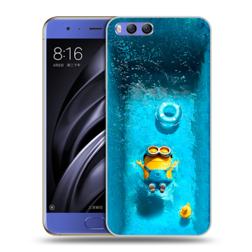 Силиконовый чехол на Xiaomi Mi6 с принтом Миньоны