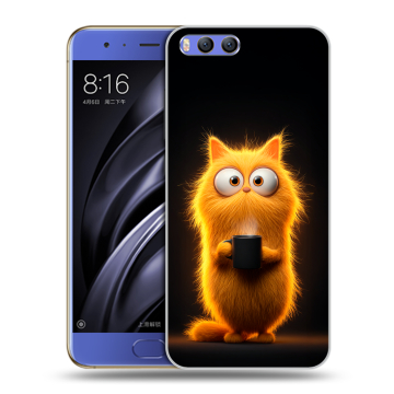 Силиконовый чехол на Xiaomi Mi6 с принтом Смешной кот