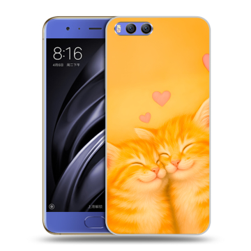 Силиконовый чехол на Xiaomi Mi6 с принтом Милые котята