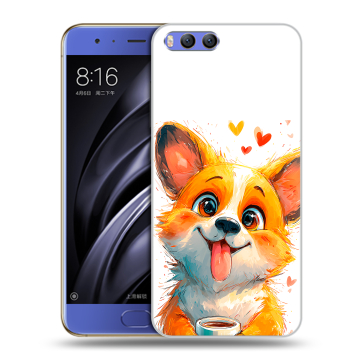 Силиконовый чехол на Xiaomi Mi6 с принтом корги
