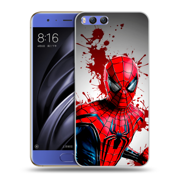 Силиконовый чехол на Xiaomi Mi6 с принтом Spiderman Человек паук
